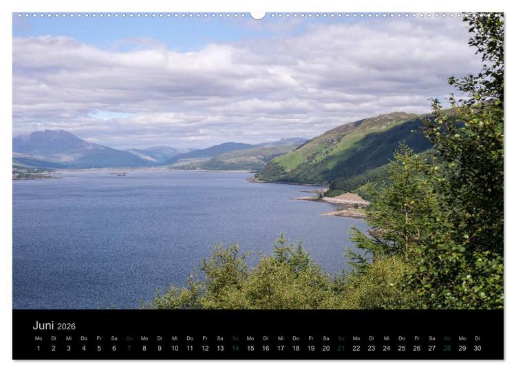 Produktbild: Schottland Highlands und Ostk&uuml;ste (hochwertiger Premium Wandkalender 2026 DIN A2 quer), Kunstdruck in Hochglanz