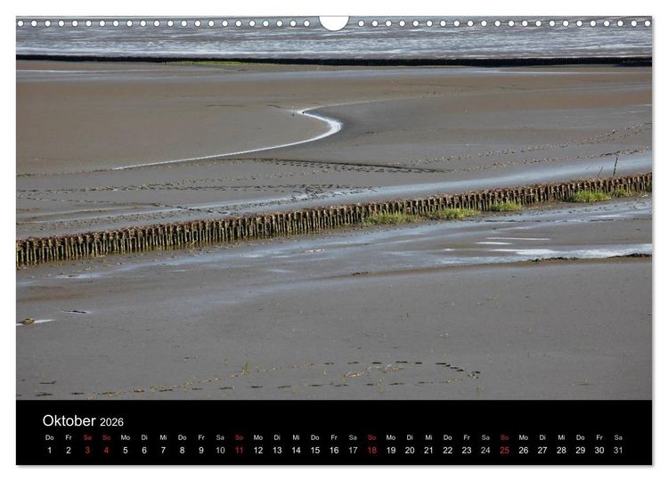 Produktbild: Wattenmeer (Wandkalender 2026 DIN A3 quer), CALVENDO Monatskalender