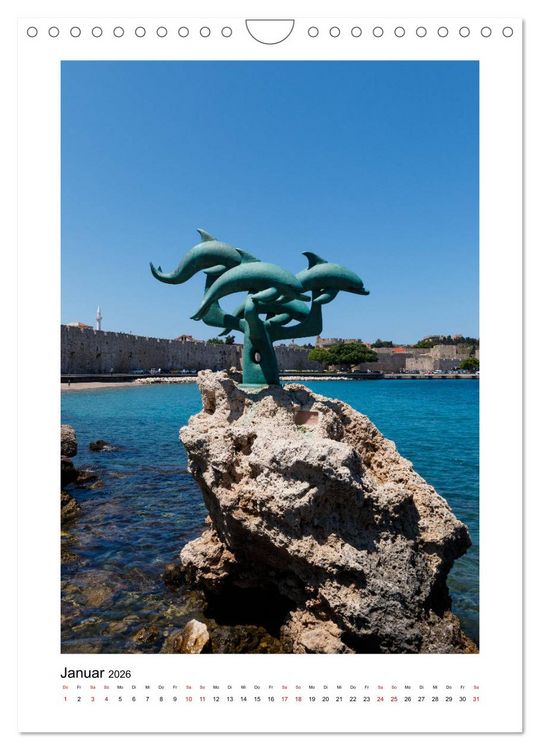 Produktbild: Rhodos, die Sonneninsel (Wandkalender 2026 DIN A4 hoch), CALVENDO Monatskalender