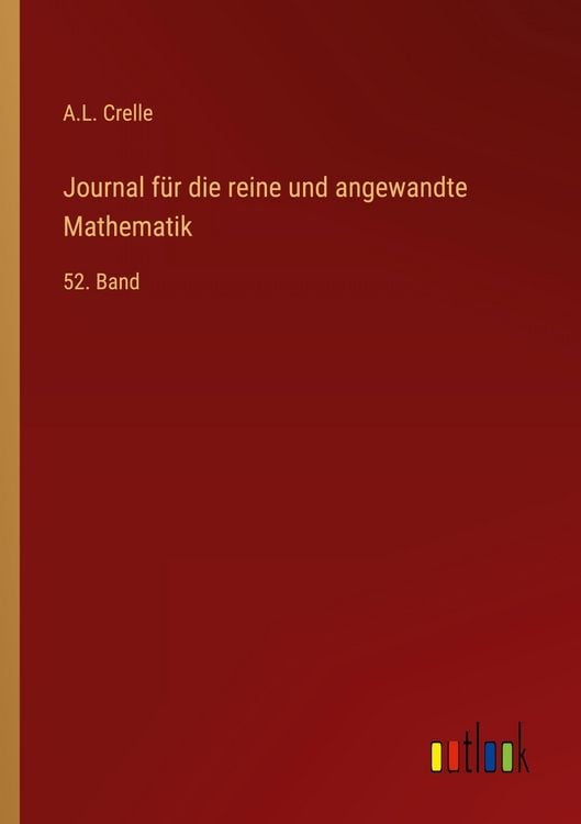 Produktbild: Journal f&uuml;r die reine und angewandte Mathematik