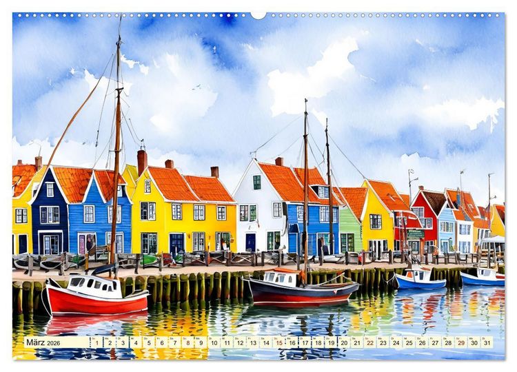 Produktbild: Zauberhafte Niederlande (hochwertiger Premium Wandkalender 2026 DIN A2 quer), Kunstdruck in Hochglanz