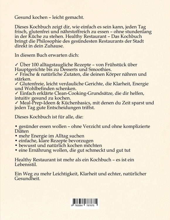 Produktbild: Healthy Restaurant - Das Kochbuch