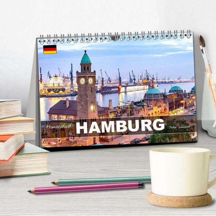 Produktbild: Hansestadt Hamburg (Tischkalender 2027 DIN A5 quer), CALVENDO Monatskalender