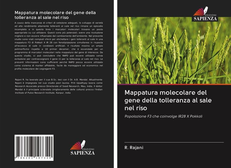 Produktbild: Mappatura molecolare del gene della tolleranza al sale nel riso