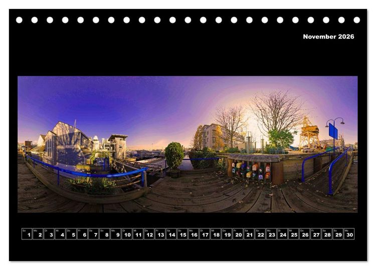 Produktbild: Vancouver / Kanada in faszinierender 360&deg; Panorama-Photographie (Tischkalender 2026 DIN A5 quer), CALVENDO Monatskalender
