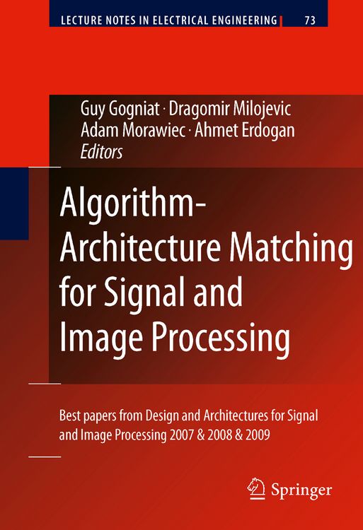 Produktbild: Algorithm-Architecture Matching for Signal and Image Processing