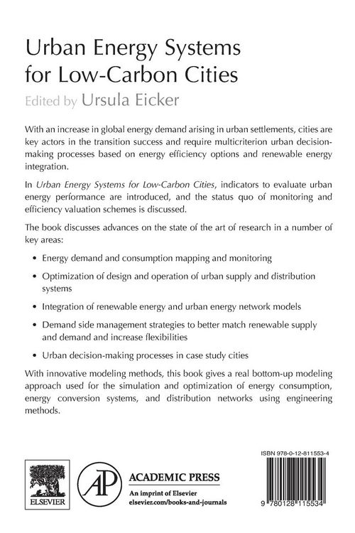 Produktbild: Urban Energy Systems for Low-Carbon Cities