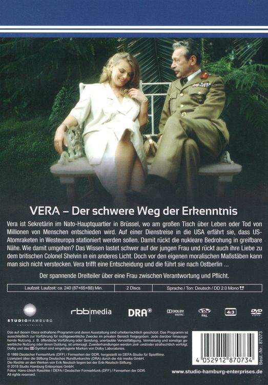 Produktbild: Vera - Der schwere Weg der Erkenntnis (DDR TV-Archiv) [2 DVDs]