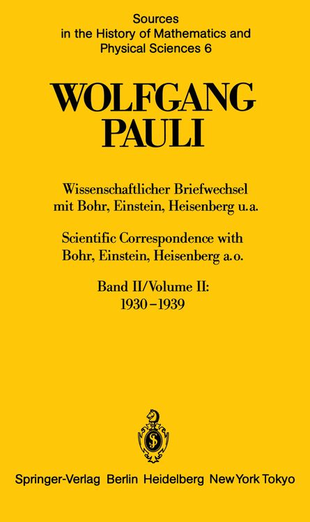 Produktbild: Wissenschaftlicher Briefwechsel mit Bohr, Einstein, Heisenberg u.a. / Scientific Correspondence with Bohr, Einstein, Heisenberg a.o.. Band 2