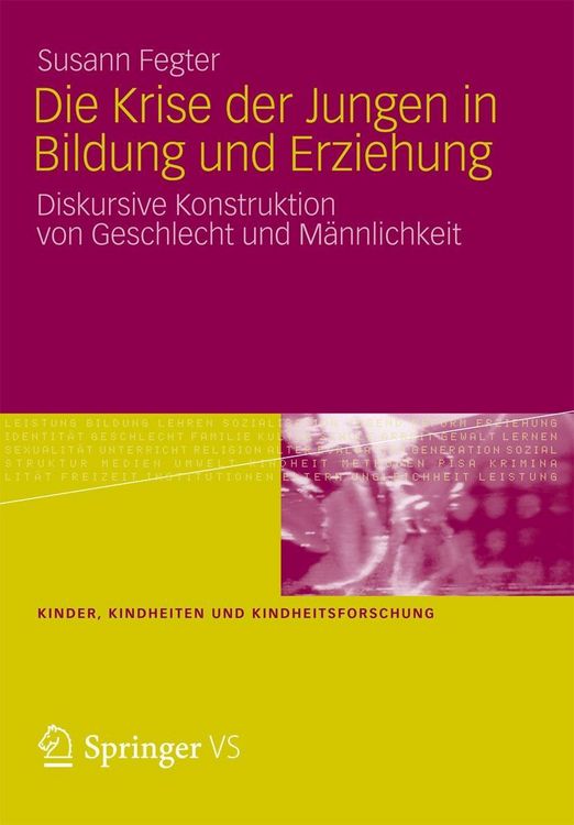 Produktbild: Die Krise der Jungen in Bildung und Erziehung
