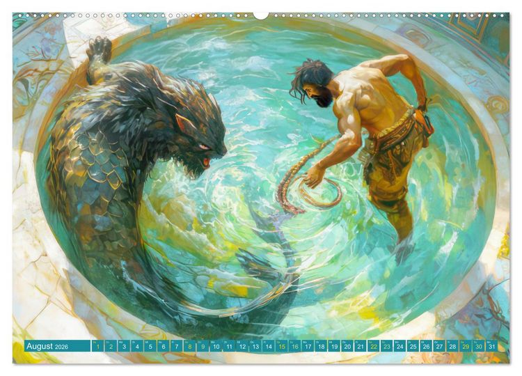 Produktbild: Schaurig sch&ouml;ne Biester (hochwertiger Premium Wandkalender 2026 DIN A2 quer), Kunstdruck in Hochglanz