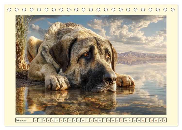 Produktbild: Kangal - Besch&uuml;tzer der Herde. Starke, selbstst&auml;ndige und furchtlose Hunde (Tischkalender 2027 DIN A5 quer), CALVENDO Monatskalender