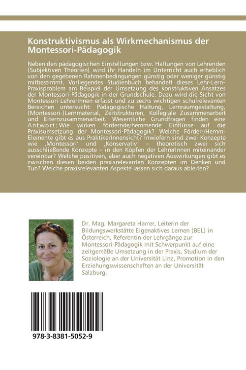 Produktbild: Konstruktivismus als Wirkmechanismus der Montessori-P&auml;dagogik