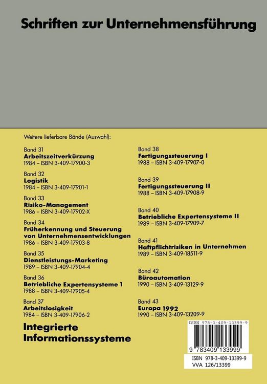 Produktbild: Integrierte Informationssysteme