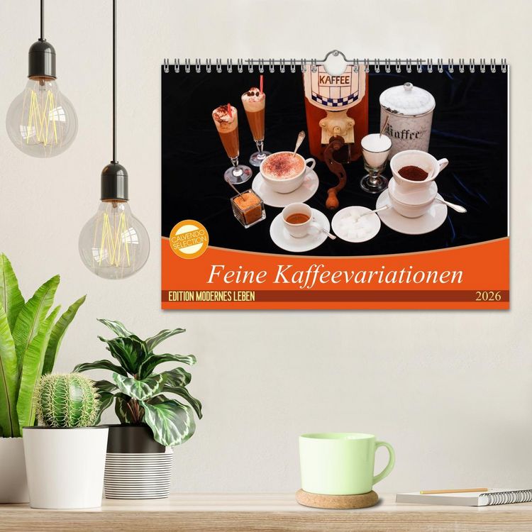 Produktbild: Feine Kaffeevariationen (Wandkalender 2026 DIN A4 quer), CALVENDO Monatskalender