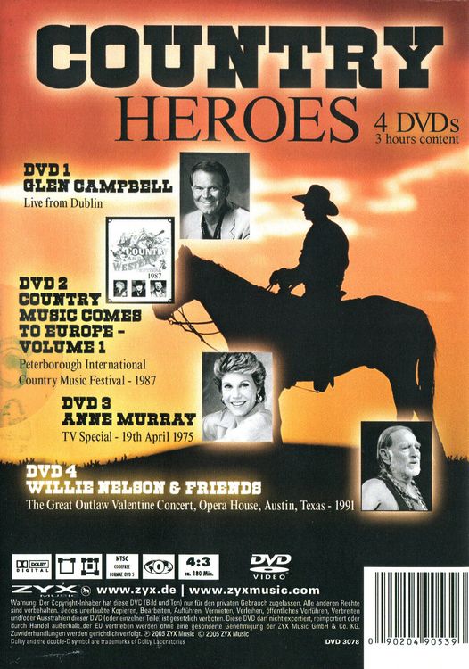Produktbild: Country Heroes [4 DVDs]