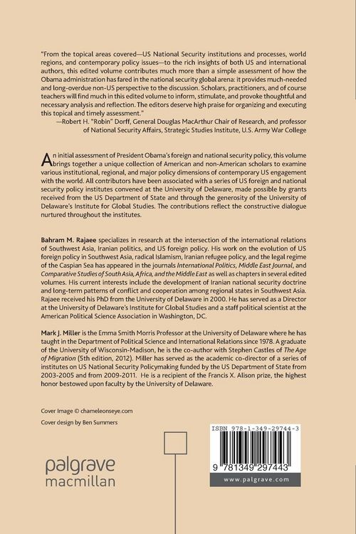 Produktbild: National Security under the Obama Administration
