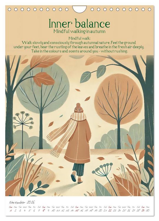 Produktbild: The anti-stress path - Monthly inspirations for more balance (Wall Calendar 2026 DIN A4 portrait), CALVENDO 12 Month Wall Calendar