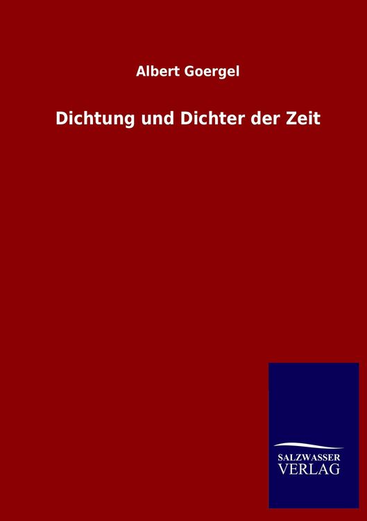 Produktbild: Dichtung und Dichter der Zeit