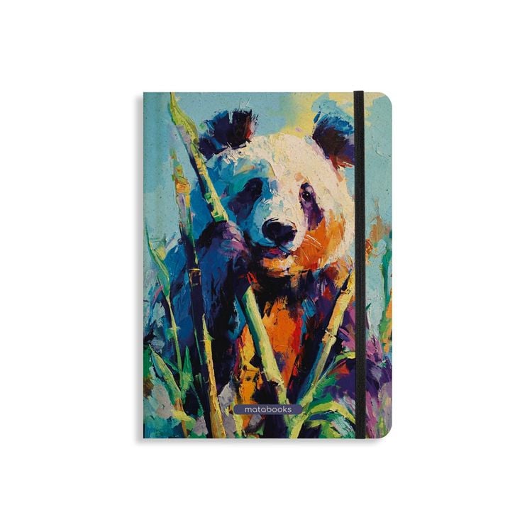 Produktbild: matabooks - Nachhaltiges A5 Notizbuch/Tagebuch/Bullet Journal/Schreibheft/Notebook aus S&uuml;&szlig;graspapier - Nari Farbe: Bamboo Green (punktiert)