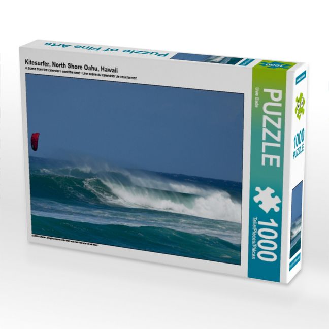 Produktbild: CALVENDO Puzzle Kitesurfer, North Shore Oahu, Hawaii | 1000 Teile Lege-Gr&ouml;&szlig;e 64x48cm Foto-Puzzle f&uuml;r gl&uuml;ckliche Stunden
