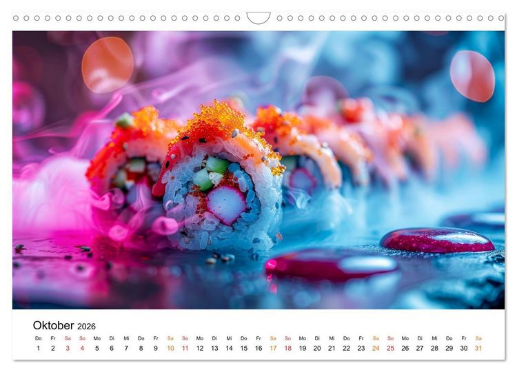 Produktbild: Sushi f&uuml;r Gourmets (Wandkalender 2026 DIN A3 quer), CALVENDO Monatskalender