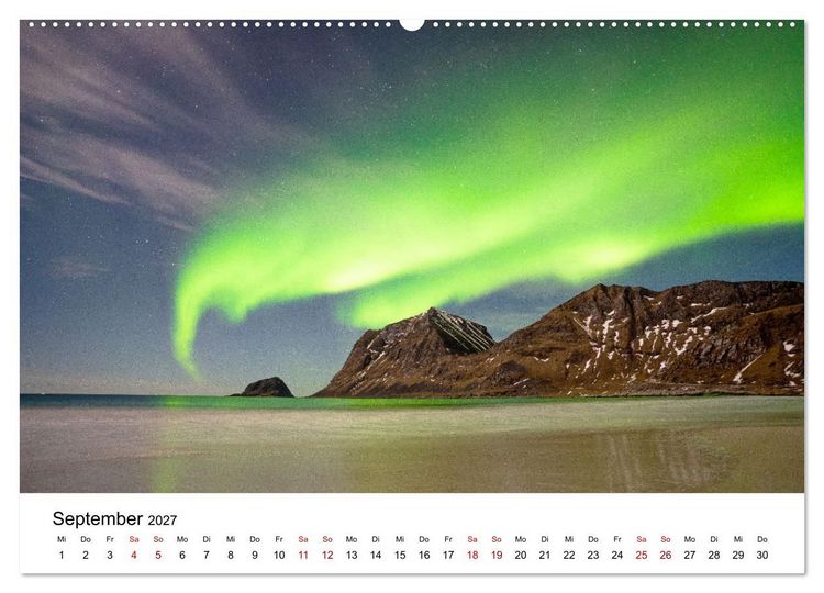 Produktbild: Magische Landschaften - Faszination Natur (hochwertiger Premium Wandkalender 2027 DIN A2 quer), Kunstdruck in Hochglanz