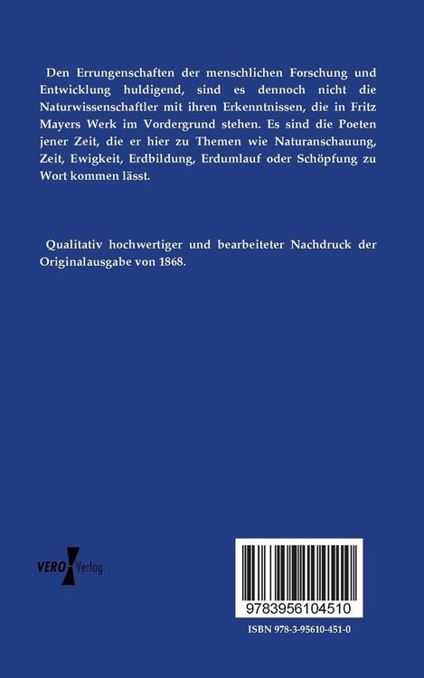 Produktbild: Poetischer Kosmos - Natur und Mensch im Spiegel deutscher Dichtungen
