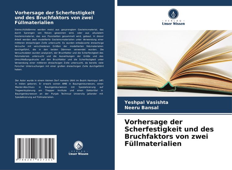 Produktbild: Vorhersage der Scherfestigkeit und des Bruchfaktors von zwei F&uuml;llmaterialien