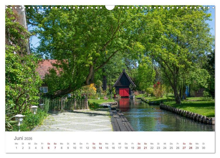Produktbild: Spreewald - Ein Naturparadies (Wandkalender 2026 DIN A3 quer), CALVENDO Monatskalender
