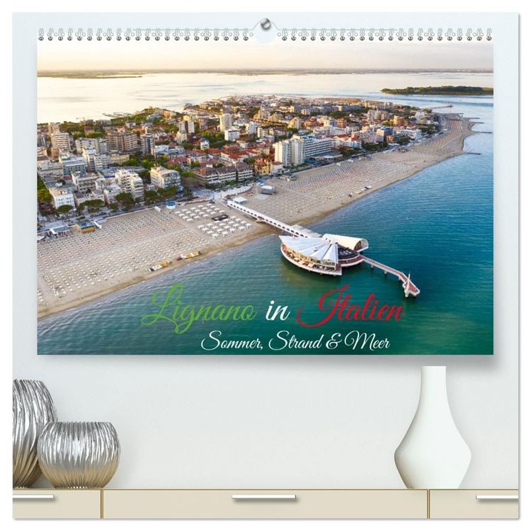 Produktbild: Lignano in Italien. Sommer Strand und Meer (hochwertiger Premium Wandkalender 2027 DIN A2 quer), Kunstdruck in Hochglanz