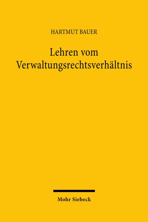 Produktbild: Lehren vom Verwaltungsrechtsverh&auml;ltnis