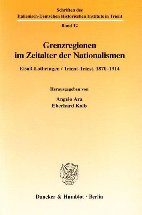 Produktbild: Grenzregionen im Zeitalter der Nationalismen.