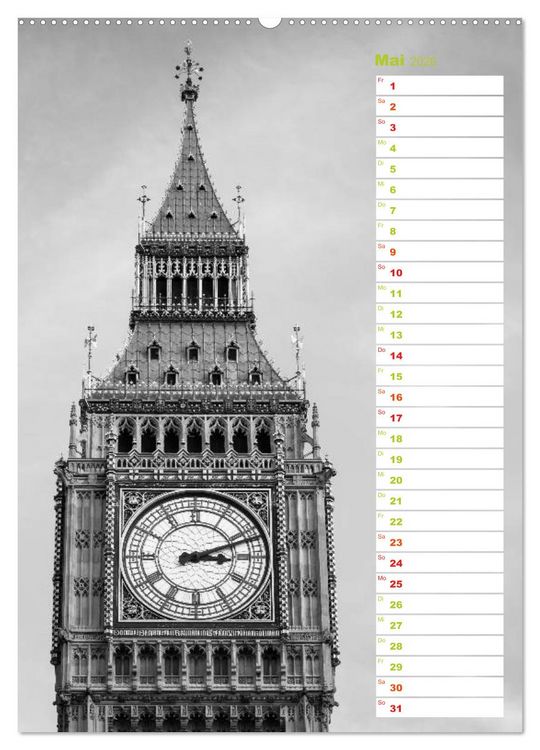 Produktbild: Big City London (Wandkalender 2026 DIN A2 hoch), CALVENDO Monatskalender