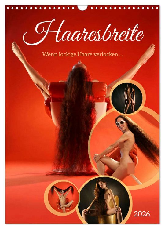 Produktbild: Haaresbreite (Wandkalender 2026 DIN A3 hoch), CALVENDO Monatskalender