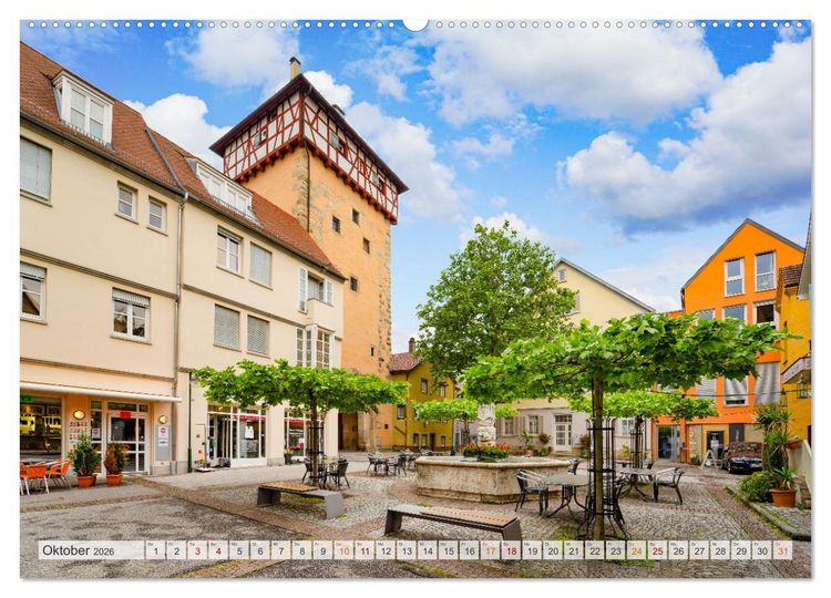 Produktbild: Reutlingen Impressionen (Wandkalender 2026 DIN A2 quer), CALVENDO Monatskalender