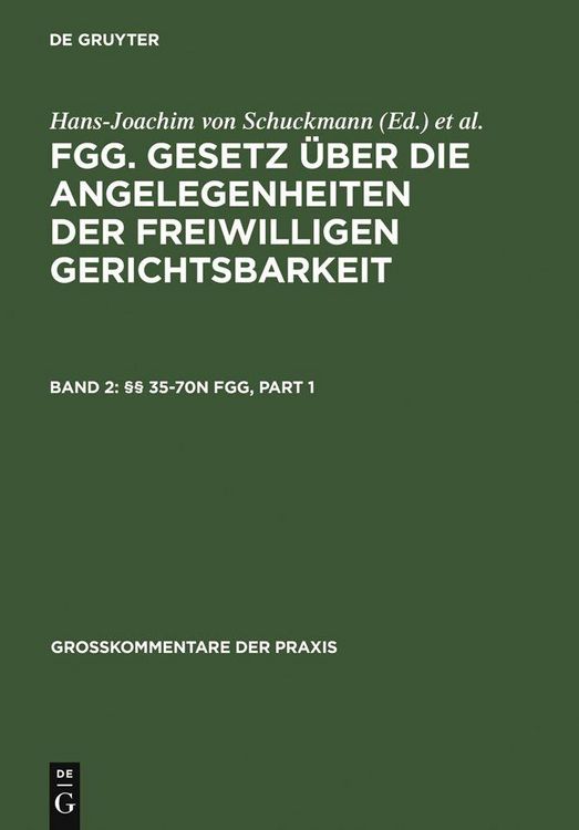 Produktbild: &sect;&sect; 35-70n FGG