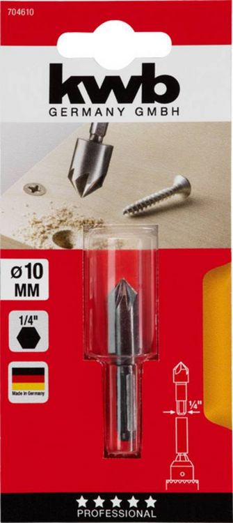 Produktbild: Kwb 704610 Bohrsenker 10mm Zylinderschaft 1St.