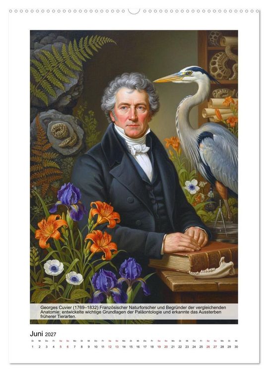 Produktbild: Gro&szlig;e Naturforscher (Wandkalender 2027 DIN A2 hoch), CALVENDO Monatskalender