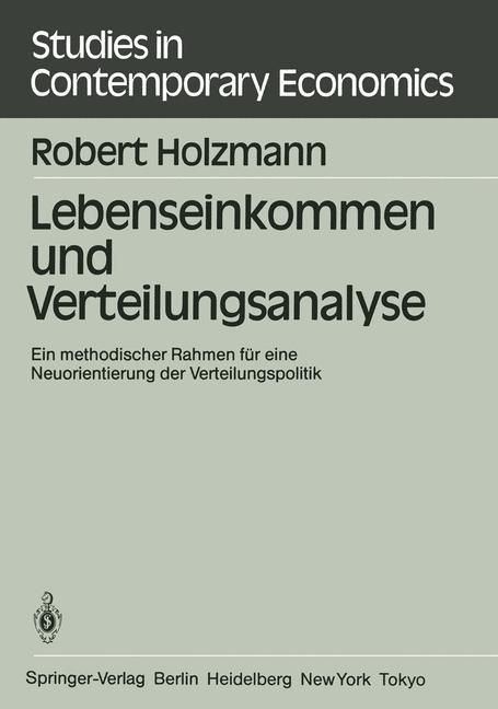 Produktbild: Lebenseinkommen und Verteilungsanalyse