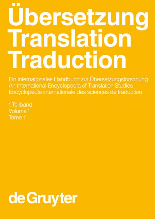 bersetzung - Translation - Traduction. 1. Teilband" online kaufen