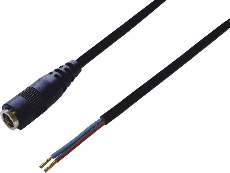 Produktbild: BKL Electronic 075912-750 DC-Steckverbinder DC-Kupplung - Aderendh&uuml;lsen 2.1 mm 0.75 m 1 St. Single