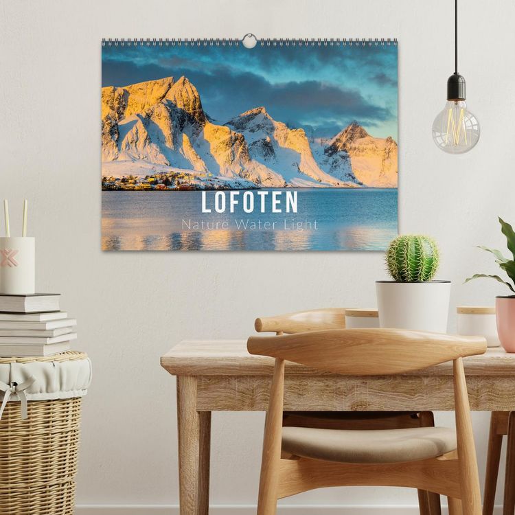 Produktbild: Lofoten. Nature Water Light (Wall Calendar 2026 DIN A3 landscape), CALVENDO 12 Month Wall Calendar