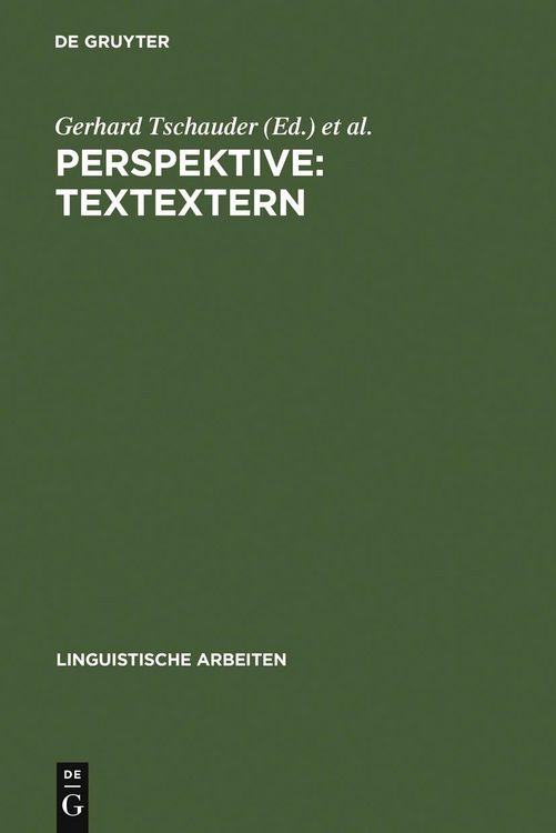 Produktbild: Perspektive: textextern