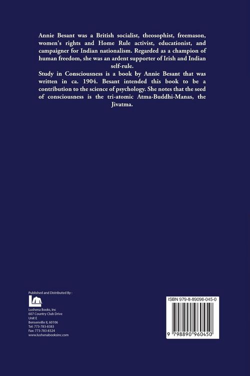 Produktbild: Study in Consciousness A Contribution to the Science of Psychology