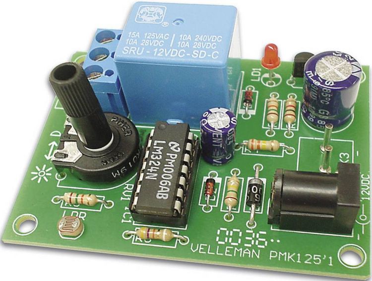 Produktbild: Whadda WSL125 D&auml;mmerungsschalter Bausatz