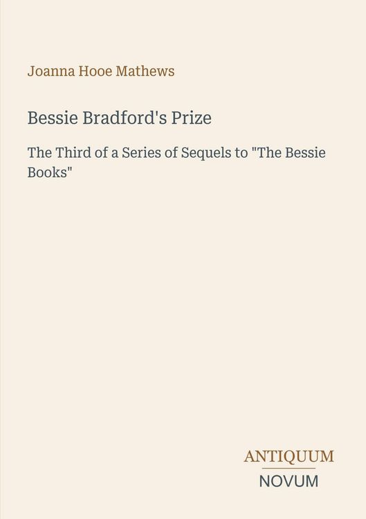 Produktbild: Bessie Bradford's Prize