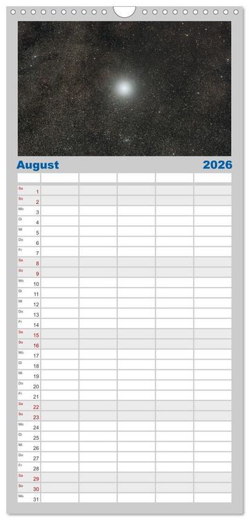 Produktbild: Familienplaner 2026 - Juwelen der Nacht mit 5 Spalten (Wandkalender, 21 x 45 cm) CALVENDO