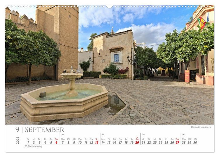 Produktbild: Sevilla - Die Wiege des Flamenco (hochwertiger Premium Wandkalender 2026 DIN A2 quer), Kunstdruck in Hochglanz
