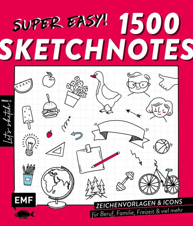 Produktbild: Let's sketch! Super easy! 1500 Sketchnotes